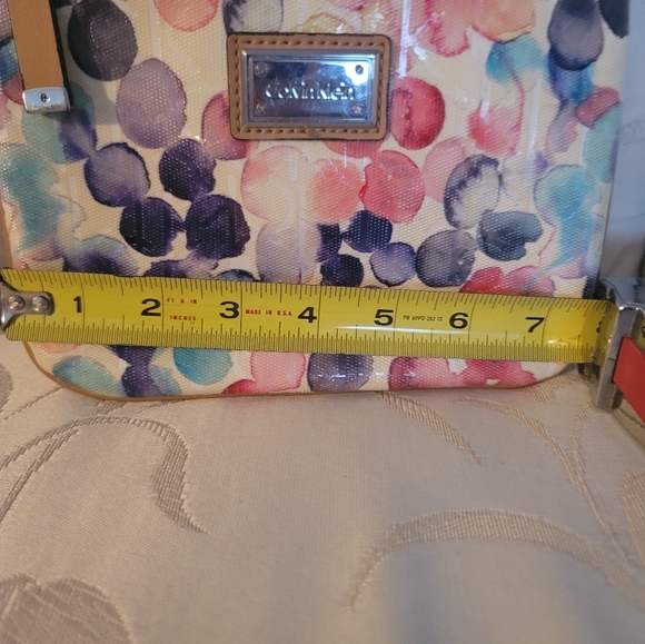 Calvin Klein Whimsical Patent Leather Polka Dot Multi-Colored Day Crossbody Bag - Picture 4 of 4